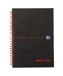 Office Black n Red Spiralbuch A5 kariert, 70 Blatt,...