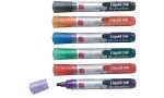 nobo Liquid Ink Whiteboard-Marker R undspitze, 6er Set...