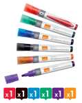 nobo Liquid Ink Whiteboard-Marker R undspitze, 6er Set...
