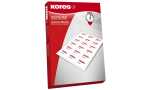 Kores Universal-Etiketten, 70 x 42, 3 mm, rot, 100 Blatt...
