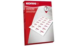 Kores Universal-Etiketten, 70 x 67, 7 mm, weiß, 100 Blatt (5620457)