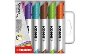 Kores Whiteboard-Marker K MARKER XW 2, Keilspitze, 6er Etui (5620803)