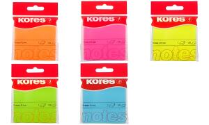 Kores Haftnotizen NEON, 75 x 75 m m, blanko, neon-pink (5647085)