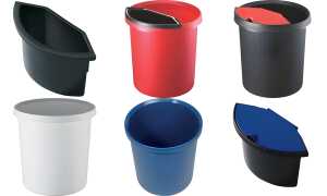 helit Papierkorb the german line, 18 Liter, PE, blau (5690602)