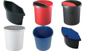 helit Papierkorb the german line, 18 Liter, PE, schwarz (5690604)