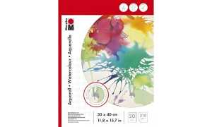 Marabu Aquarellblock, 300 x 400 mm, 210 g/qm, 20 Blatt (57201441)