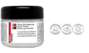 Marabu Acrylgrundierung Gesso, 225 ml, weiß (57201757)