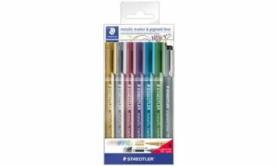 STAEDTLER Permanent-Marker Metallic , 6er Etui + Pigmentliner (57890281