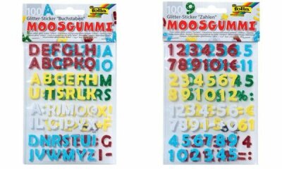 folia Moosgummi Glitter-Sticker, Za hlen (57905065)