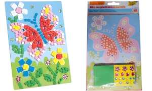 folia Moosgummi-Mosaik Schmetterli ng, 405 Teile (57905187)
