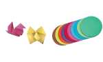 folia Faltblätter, rund, 100 mm, 100 Blatt, farbig...