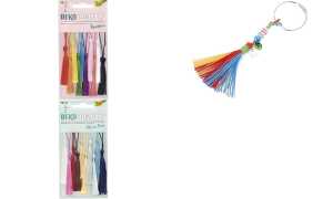 folia Deko-Quasten METAL CHIC, 10 farbig sortiert (57906162)