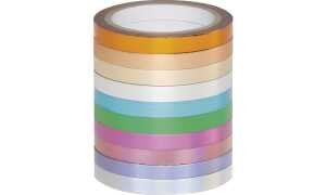 folia Deko-Klebeband Washi-Tape HOT FOIL, 10er Set (57906163)
