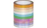 folia Deko-Klebeband Washi-Tape HOT FOIL, 10er Set...