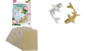 folia Bastelwellkarton, (B)250 x (H )350 mm, gold & silber (57906194)