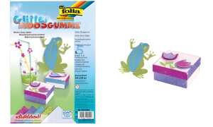 folia Glitter-Moosgummi II, 200 x 2 90 mm, 5 Blatt, sortiert