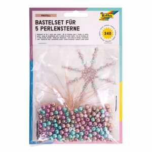 folia Perlensterne-Set Pastell, 3 40-teilig (57906222)
