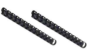 GBC Plastikbinderücken, DIN A5, 14 Ringe, 12 mm, schwarz (5900010)