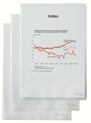HETZEL Sichthülle Standard, A4, PVC , glasklar, 0,12 mm (59217700)