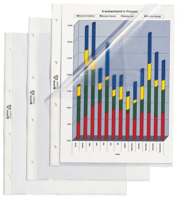 HETZEL Prospekthülle Standard, A4, PVC, genarbt, 0,095 mm (59220204)