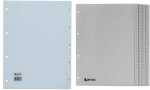 HETZEL Kunststoff-Register, Zahlen, A4, 1-31, PP, grau...