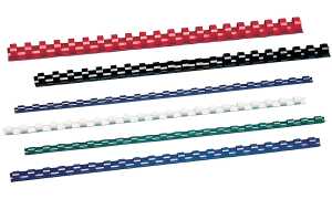 GBC Plastikbinderücken CombBind, DI N A4, 25 mm, schwarz (5928182)