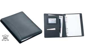 Alassio Ringbuchmappe BENACO, DIN A5, Nappa-Leder, schwarz (59447822