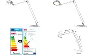 Hansa LED-Tischleuchte Blossom, sil ber (61000242)