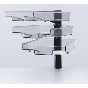 Hansa Schwenkflügler mit 3 Schalen, schwarz (61000249)