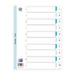 Register A4 0,15 mm starker PP-Folie, 1-10, 10 Blatt,...