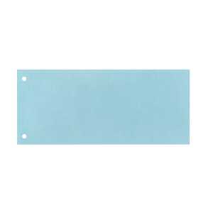 Trennstreifen, Karton 190 g/m², 1x8 cm gelocht, blau, 100 Stück