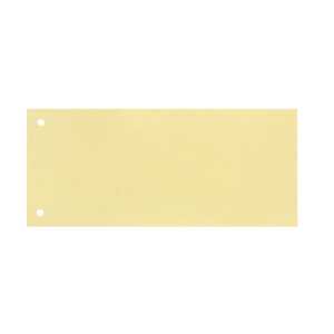 Trennstreifen, Karton 190 g/m², 1x8 cm gelocht, gelb, 100 Stück