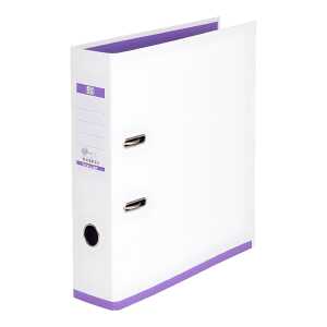 Oxford Ordner "myColour" PP/PP, Rückenbreite 80 mm, weiß/violett