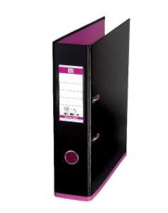 Oxford Ordner "myColour" PP/PP, Rückenbreite 80 mm, schwarz/pink