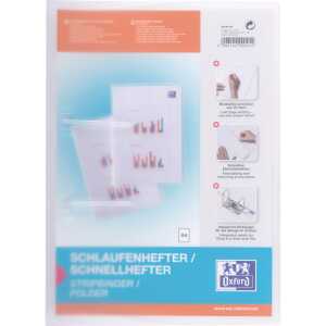 Schlaufenhefter A4, aus PP 0,5 mm, für ca. 100 DIN A4-Blätter, farblos