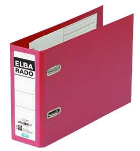 ELBA Ordner "rado plast" A5 quer, PP, 7,5 cm, rot