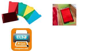 ELBA Kunststoff-Register, blanko, f arbig, PVC, A5 quer (61171804)