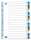 Register A4 0,12 mm starker PP-Folie, A-Z, 21 Blatt, 6-farbig,