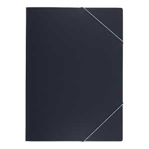 Eckspanner A4, PP 0,5 mm, Mappe für ca. 50 DIN A4-Blätter, anthrazit