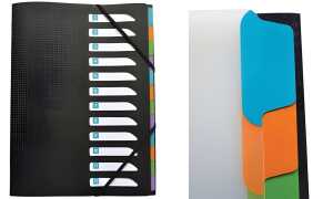 ELBA Ordnungsmappe memphis, A4, 12 Fächer, schwarz (61593712)