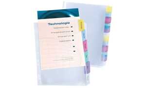 ELBA Register-Prospekthülle, A4+, a us PP, 12-teilig, farblos