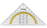 WESTCOTT Geometriedreieck, Hypotenuse: 14 0 mm,...
