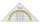 WESTCOTT Geometriedreieck, Hypotenuse: 14 0 mm, transparent (62350176)