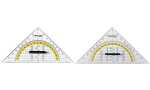 WESTCOTT Geometriedreieck, Hypotenuse: 14 0 mm, mit Griff...