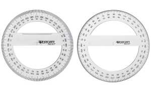 WESTCOTT Winkelmesser Vollkreis 360 Grad, 100 mm (62350183)