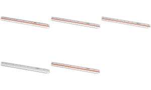 WESTCOTT Dreikant-Maßstab Architekt 2, aus Kunststoff, weiß (62350217)