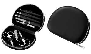 Clauss Manikür-Set, im Kunstleder-E tui, 8-teilig, schwarz (62350245)