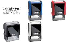 trodat Textstempelautomat Printy 49 10 4.0, 3-zeilig, schwarz
