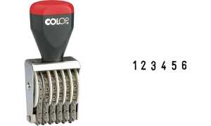 COLOP Ziffernstempel 04006, 6-stell ig (62518041)