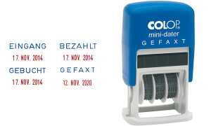COLOP Mini-Dater - Datumstempel + Text EINGANG